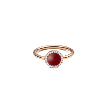 Daniel Wellington Audrey Ring Red Agathe Rose Gold