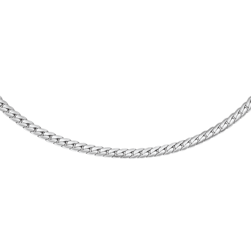 Daniel Wellington Elan Flat Chain Necklace Short Silver