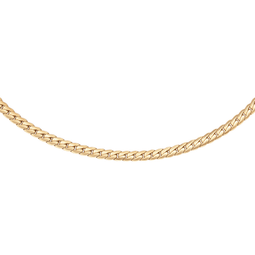 Daniel Wellington Elan Flat Chain Necklace Short Gold