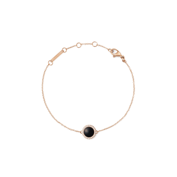 Daniel Wellington Audrey Bracelet Black Agathe Rose Gold