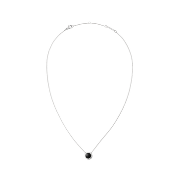 Daniel Wellington Audrey Necklace Black Agathe Silver