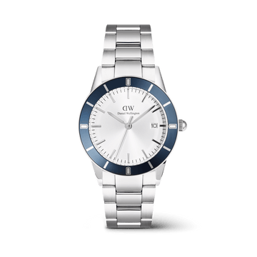 Daniel Wellington Iconic Paradigma Link Blue Bezel Watch