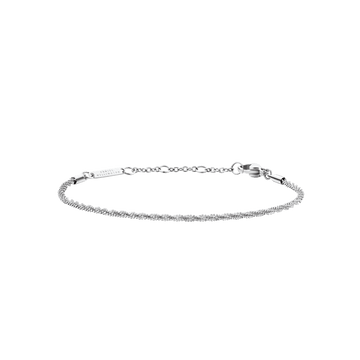 Daniel Wellington Elan Twisted Chain Bracelet Silver