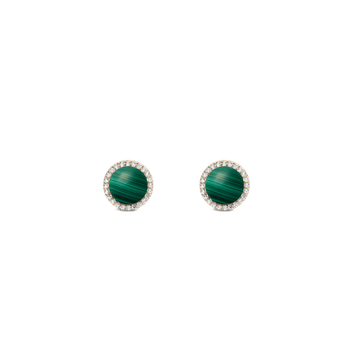 Daniel Wellington Audrey Earrings Malachite Gold