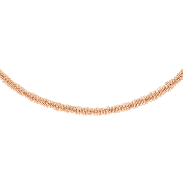 Daniel Wellington Elan Twisted Chain Necklace Short Rose Gold