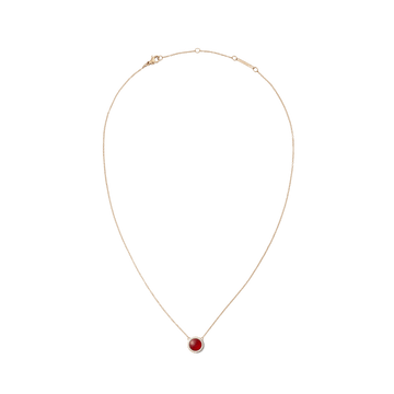 Daniel Wellington Audrey Necklace Red Agathe Rose Gold