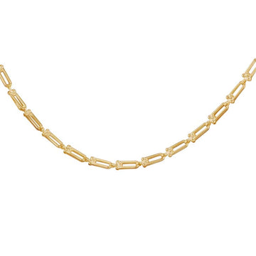 9K Yellow Gold Mini Industrial Chain Necklace 45cm