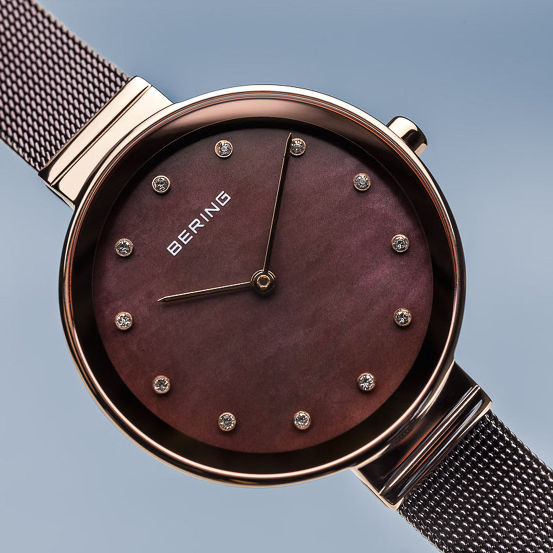 Bering Classic Rose Gold Mother of Pearl Watch