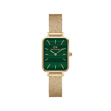 Daniel Wellington Quadro 20X26 Pressed Evergold Gold & Green Watch