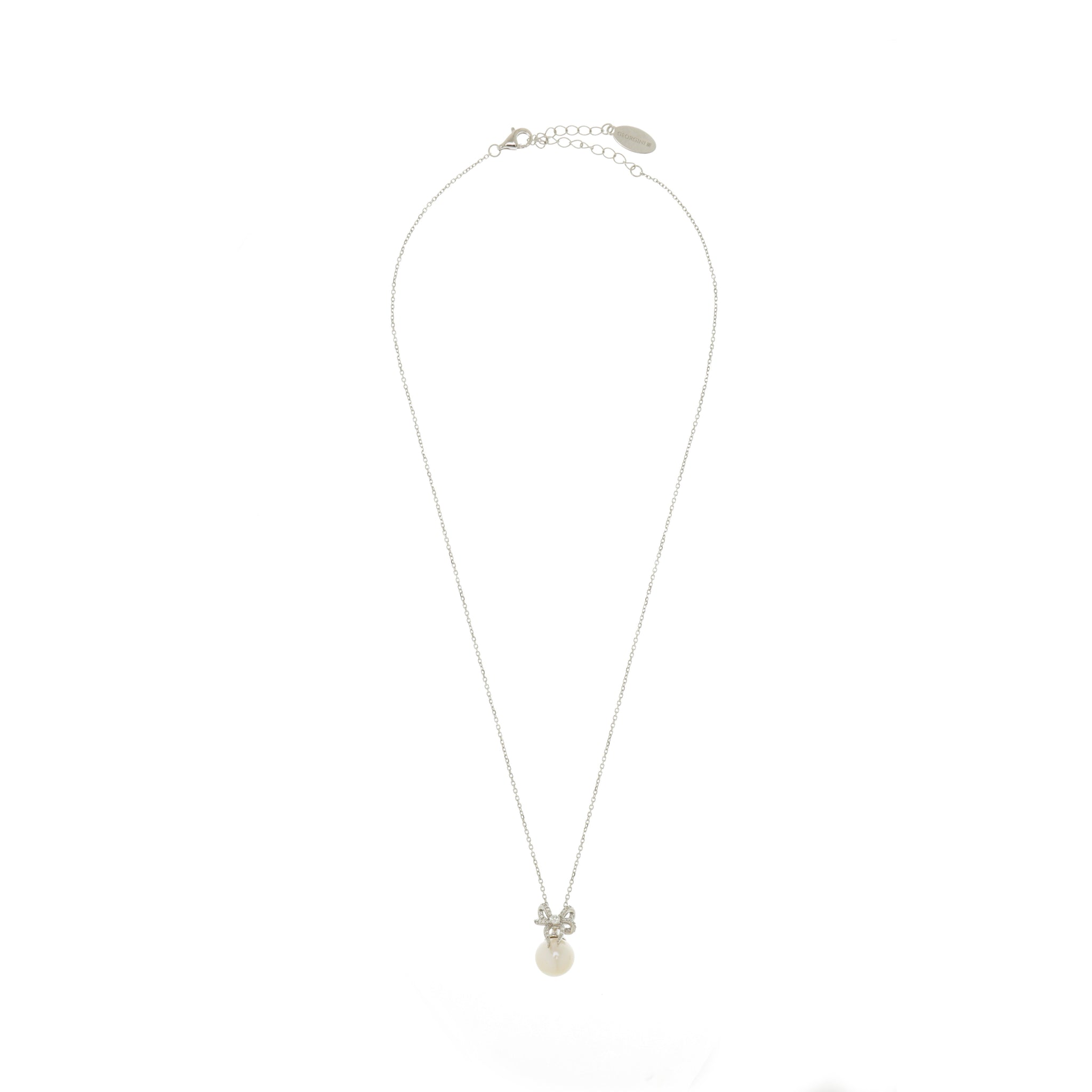 SWEETHEART BOW FRESHWATER PEARL NECKLACE