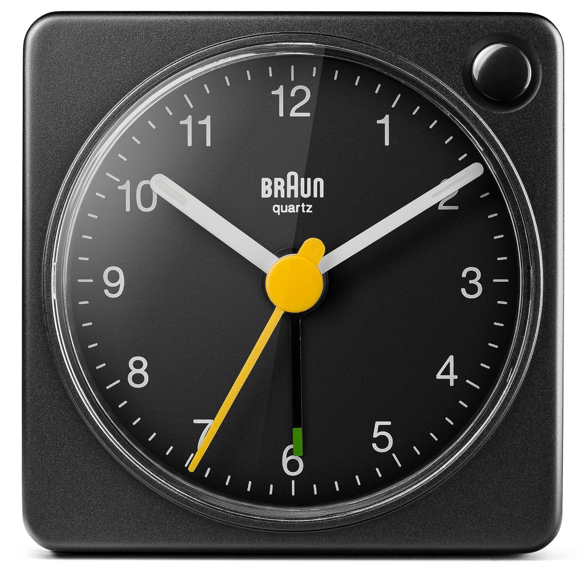 Braun Classic Travel Analogue Alarm Clock Black