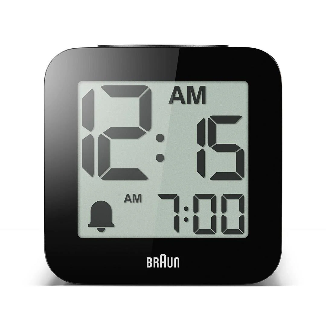 Braun Black Time Speaking Digital Alarm Clock