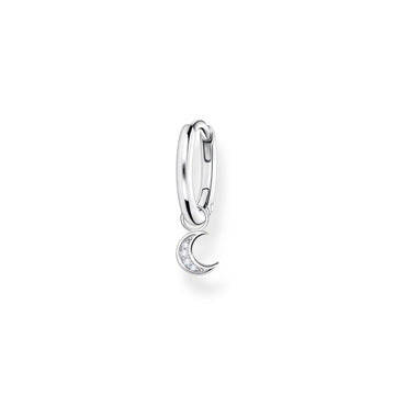 Thomas Sabo Single hoop earring with moon pendant silver
