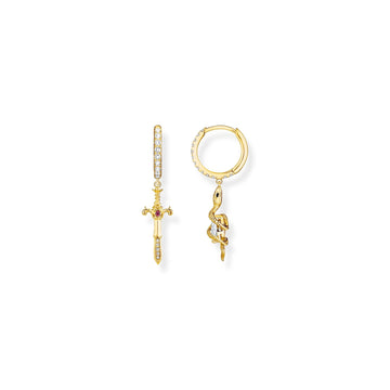 THOMAS SABO Romance Hoop earrings Snake & Cross