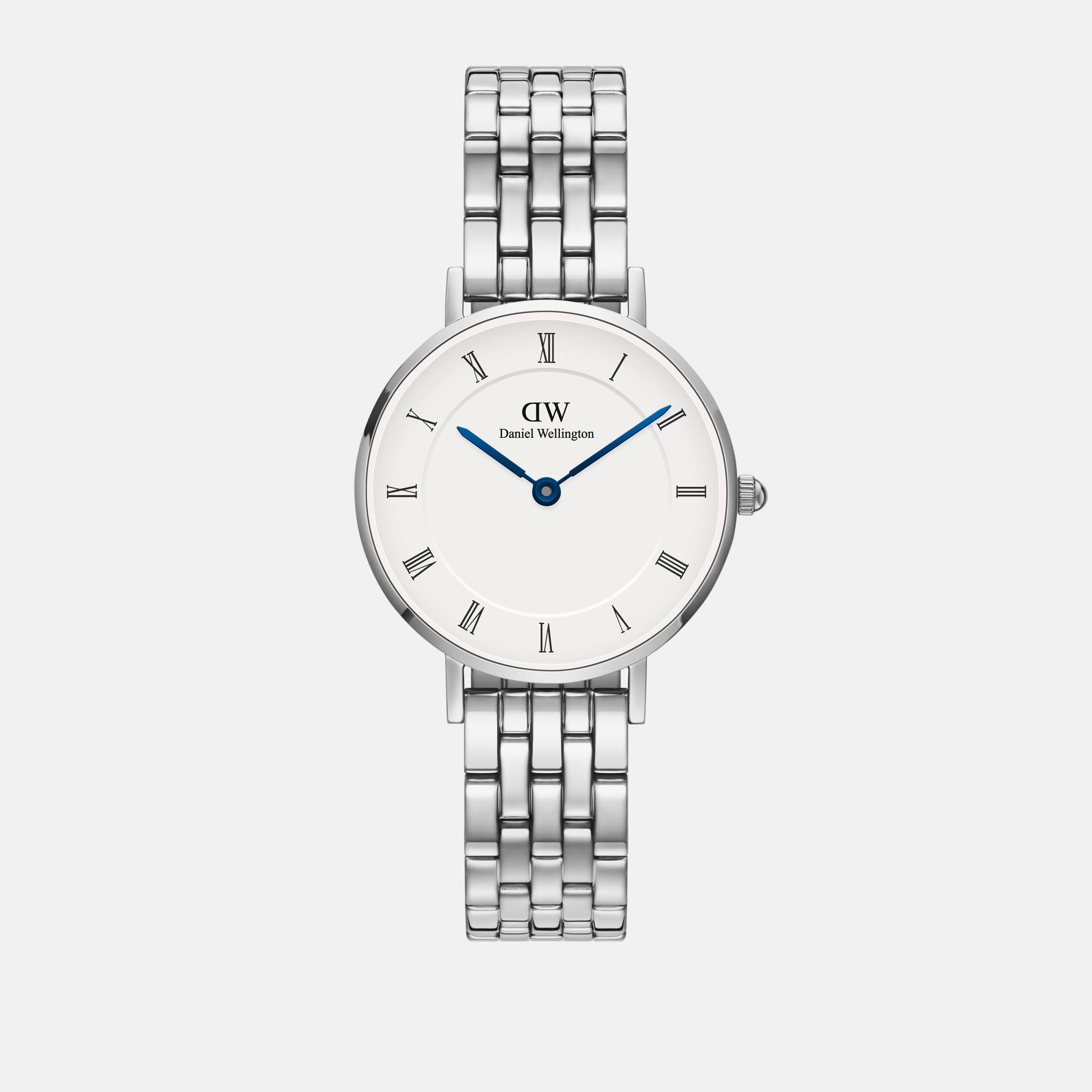 Daniel Wellington Petite Roman Numerals 28 5-Link S White Watch