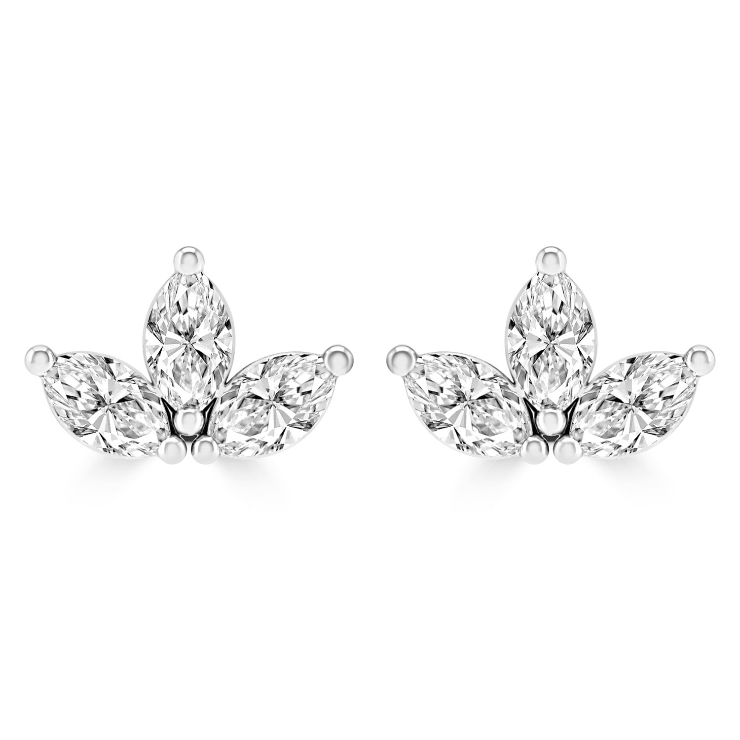 0.18ct HI I1 Diamond Earrings in 9K White Gold
