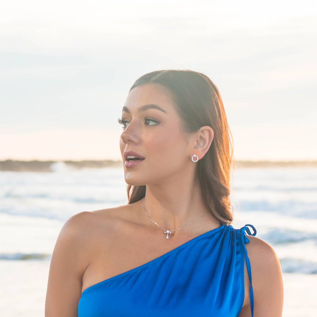OCEANS BYRON FRESHWATER PEARL EARRINGS SILVER