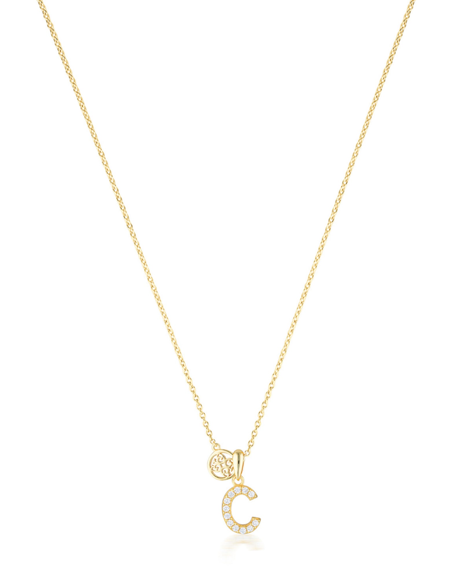 LUXURY LETTERS C INITIAL PENDANT GOLD