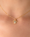 OCEANS SEA TURTLE MOTHER OF PEARL NECKLACE GOLD