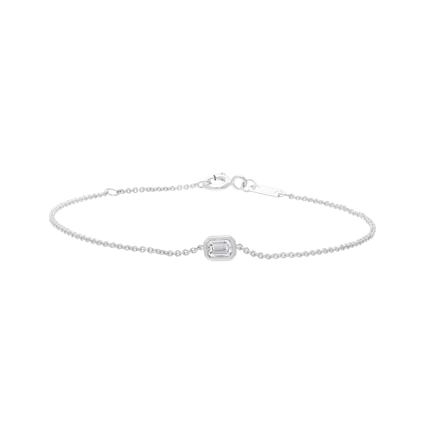 0.15ct Lab Grown Diamond 16-18cm Bracelet in 9K White Gold