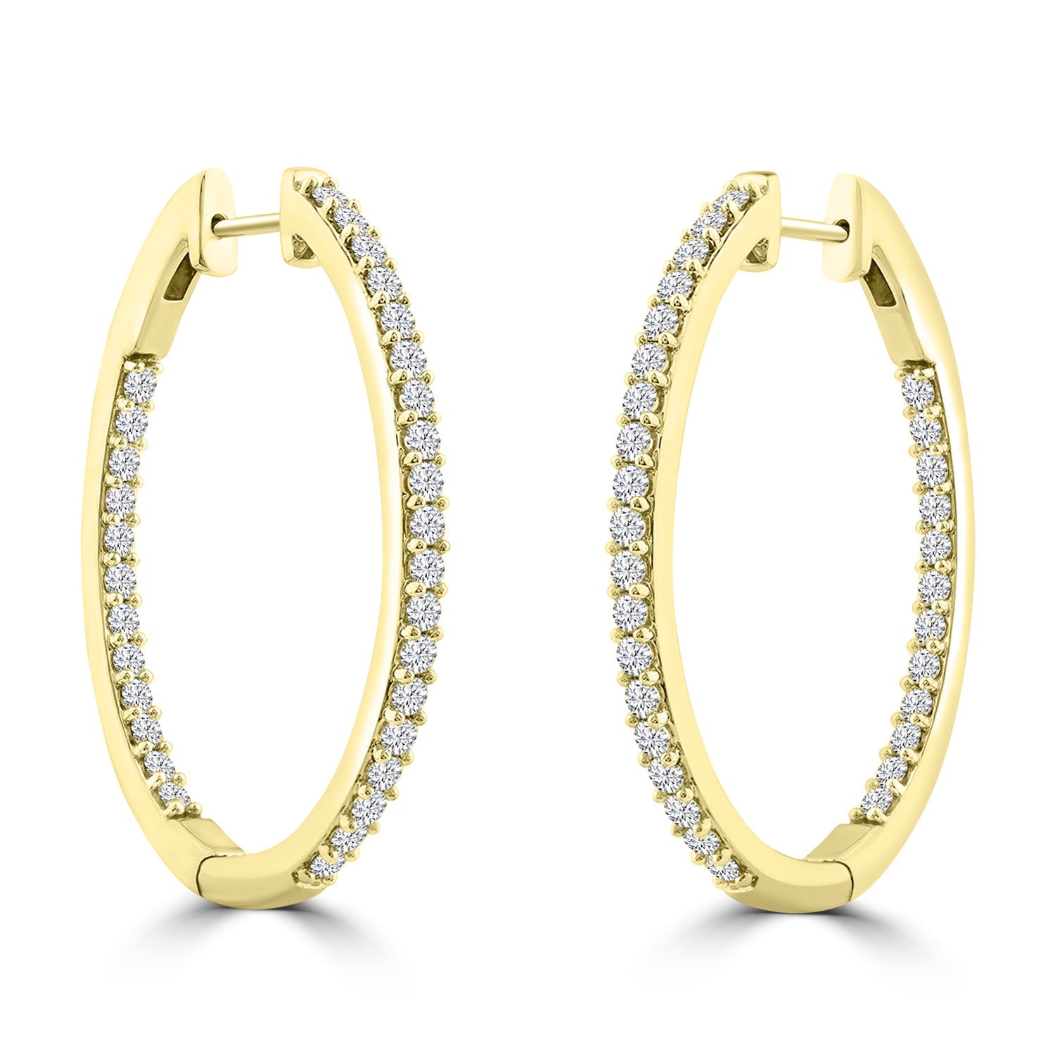2.00ct Lab Grown Diamond Earrings in 18K Yellow Gold