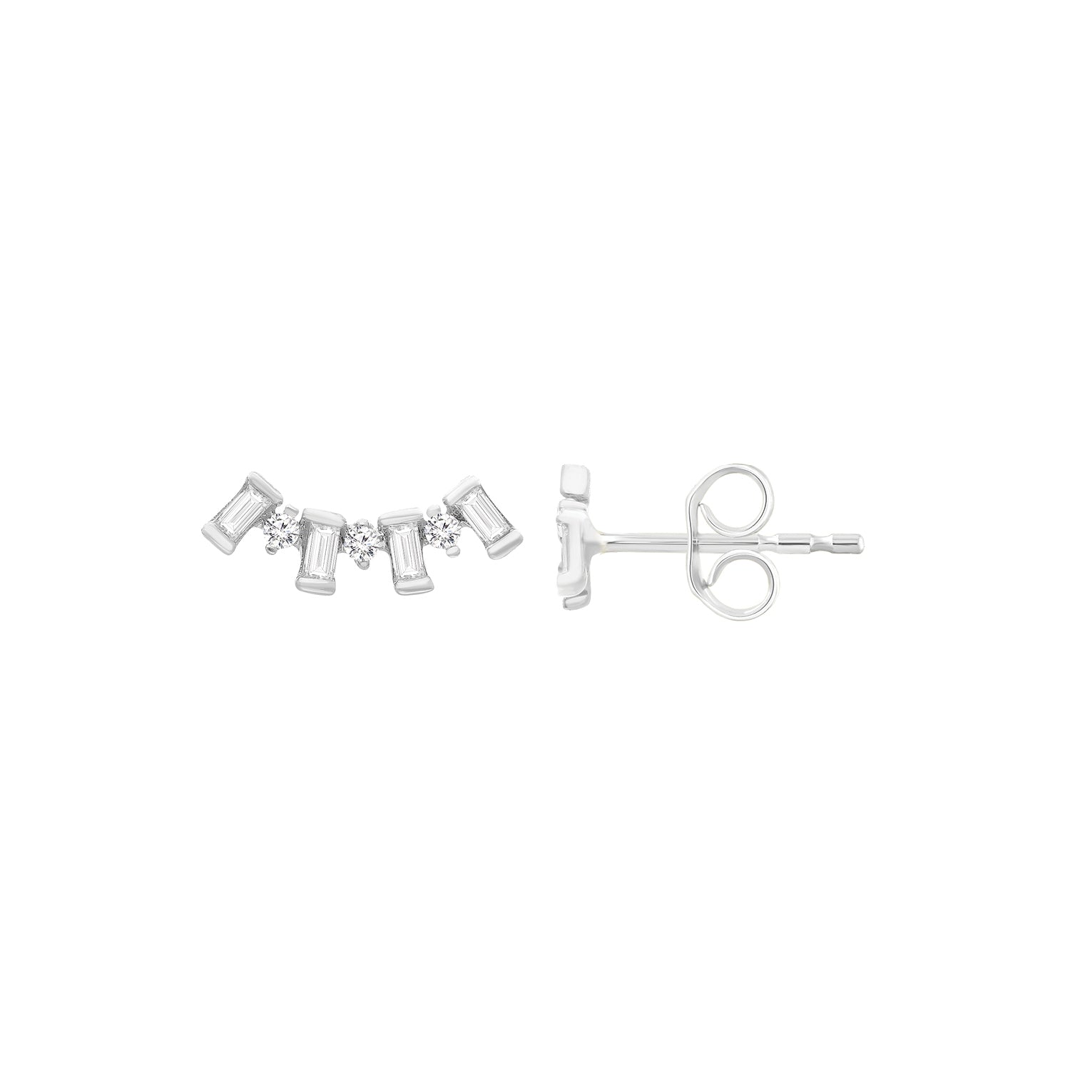 0.2ct Lab Grown Diamond Earrings in 9K White Gold