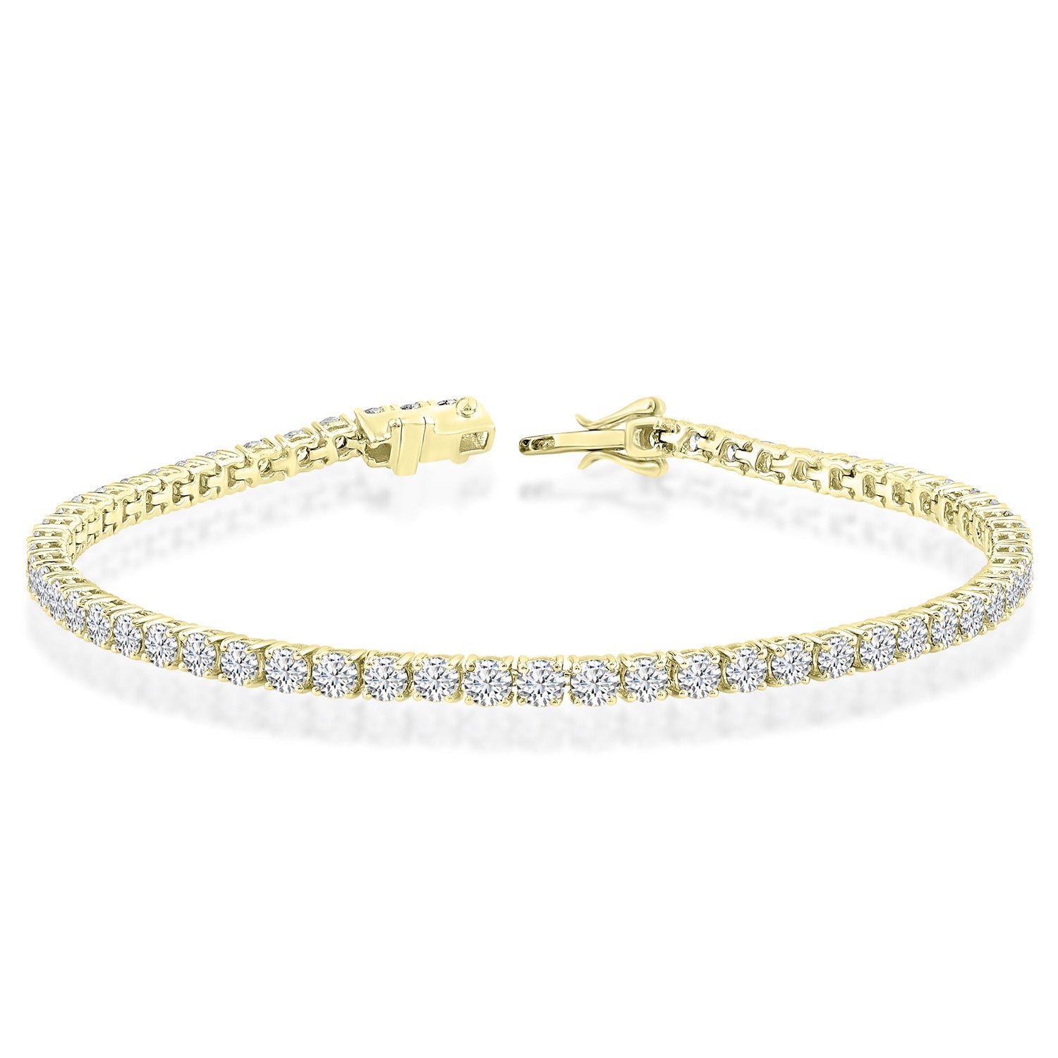 3.00ct Lab Grown Diamond Bracelet in 18K Yellow Gold