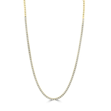 8.50ct Lab Grown Diamond Necklace in 18K Yellow Gold