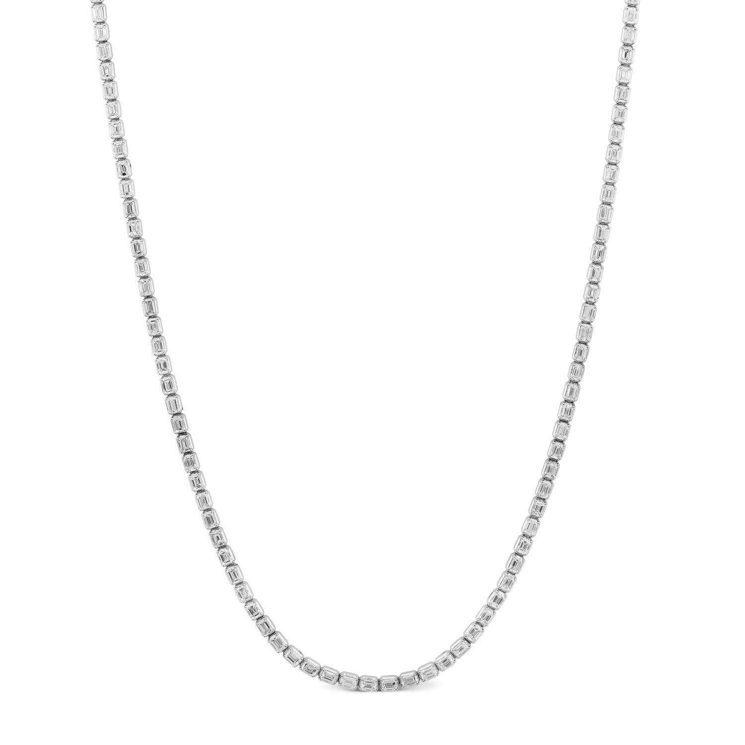8.00ct Lab Grown Diamond Necklace in 18K White Gold
