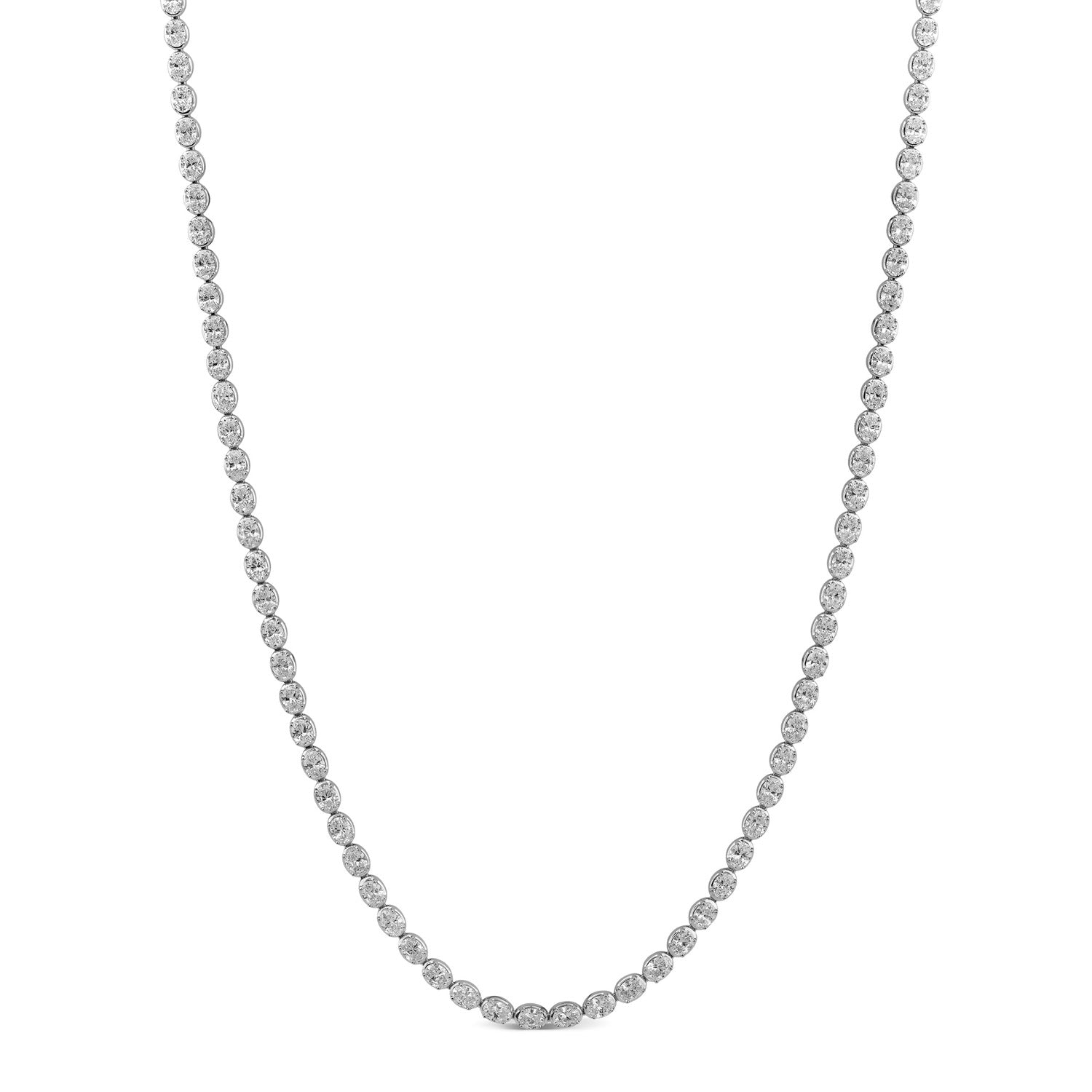 9.60ct Lab Grown Diamond Necklace in 18K White Gold