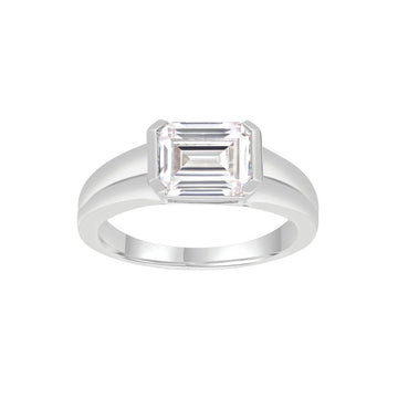 2ct Lab Grown Diamond Ring in 18K White Gold