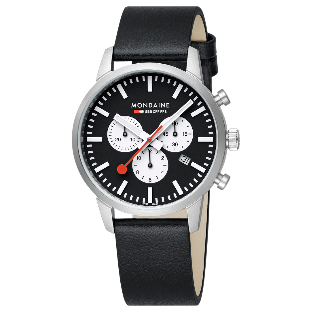 Mondaine Official Swiss Railways Neo Chronograph Super-LumiNovaÂ® 41mm Watch
