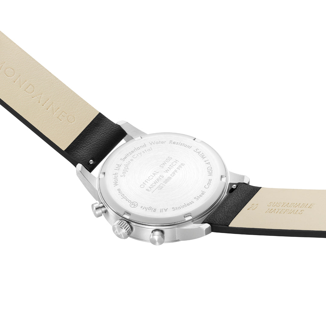 Mondaine Official Swiss Railways Neo Chronograph Super-LumiNovaÂ® 41mm Watch