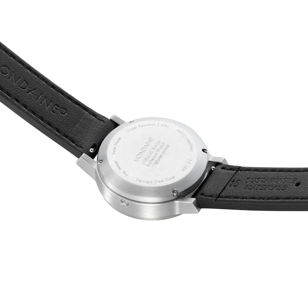 Mondaine Official Swiss Railways Stop2Go Automatic Super-LumiNovaÂ® 41mm Watch