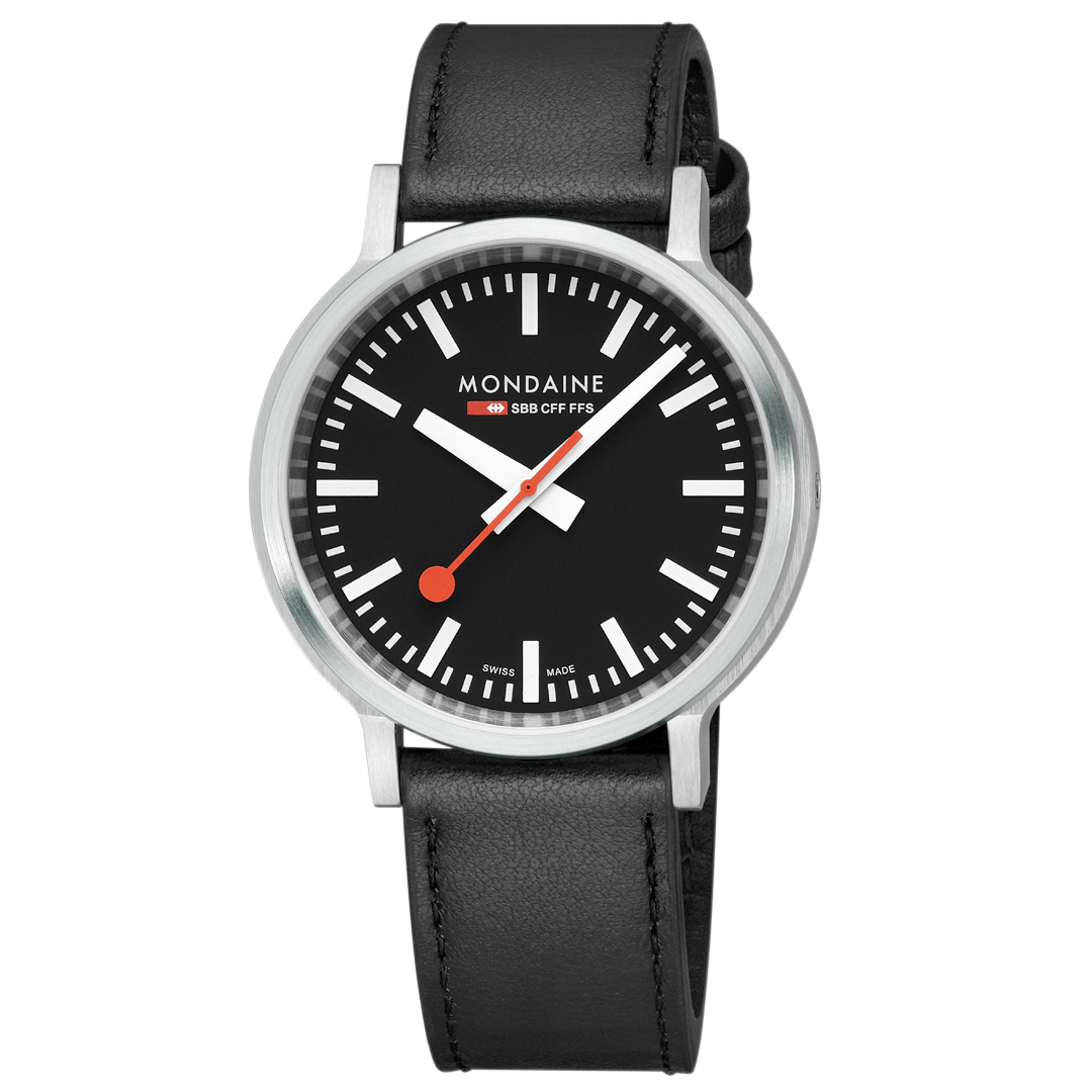 Mondaine Official Swiss Railways Stop2Go Automatic Super-LumiNovaÂ® 41mm Watch