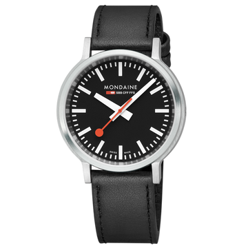 Mondaine Official Swiss Railways Stop2Go Automatic Super-LumiNovaÂ® 41mm Watch