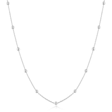Ania Haie Silver Bobble Long Chain Necklace