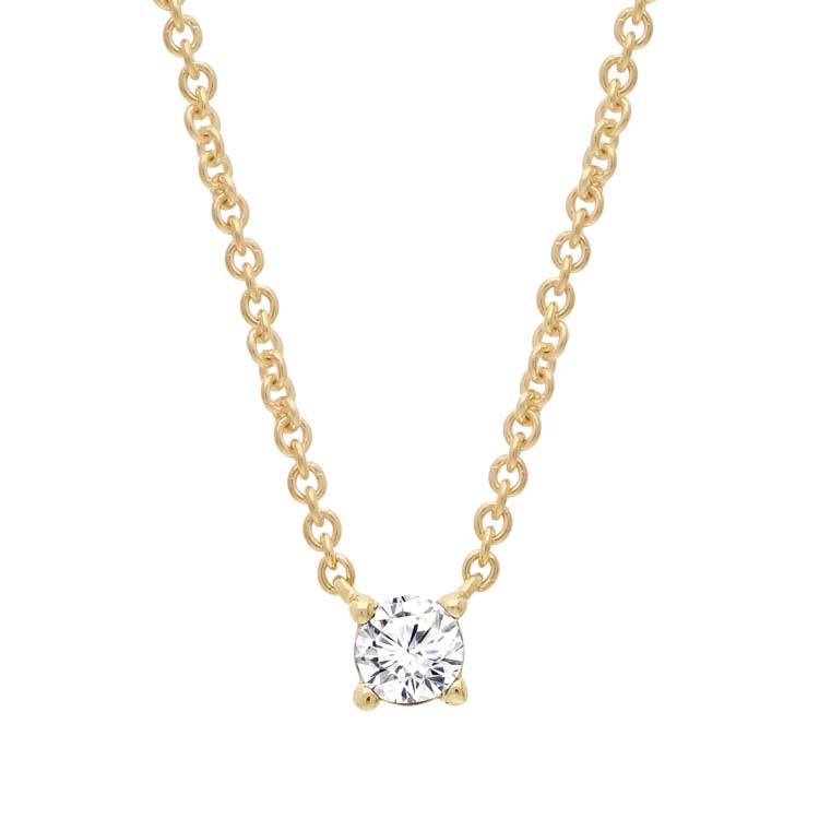 Diamond Necklace 40-45cm in 9K Yellow Gold