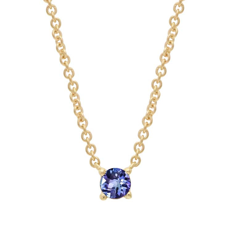 Alexandrite Necklace 40-45cm in 9K Yellow Gold
