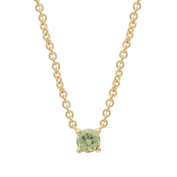 Peridot Necklace 40-45cm in 9K Yellow Gold