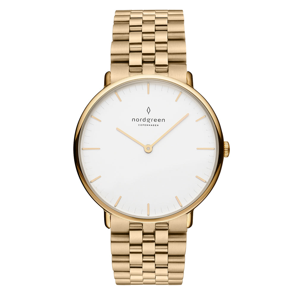 Nordgreen Women's Native 32mm 5 Link Gold Watch