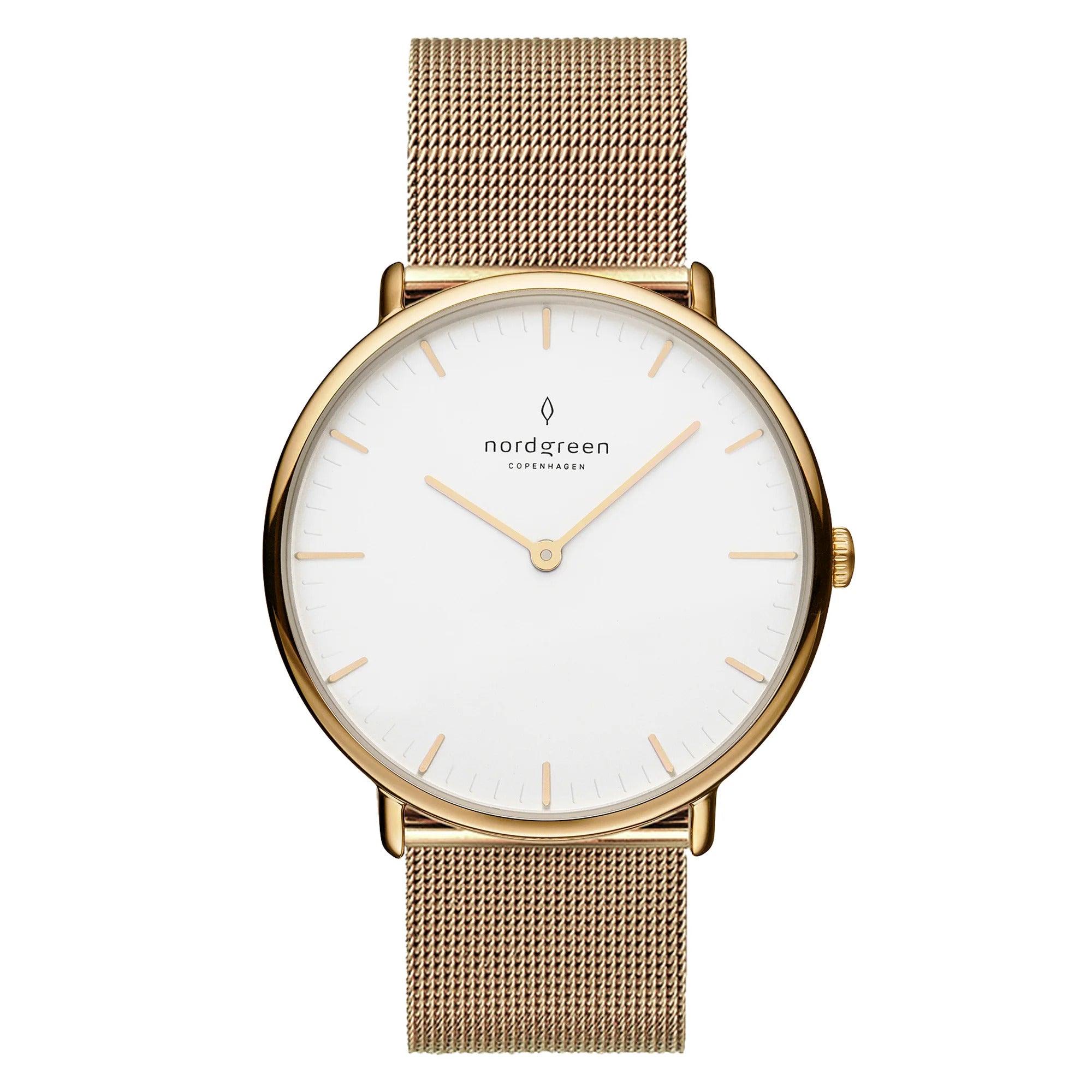 Nordgreen Native 32mm Gold Mesh Watch