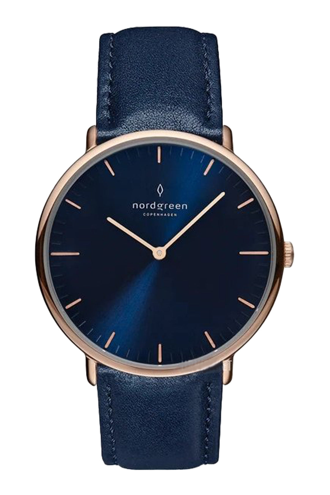 Nordgreen Native 32mm Navy Vegan Leather Strap Watch