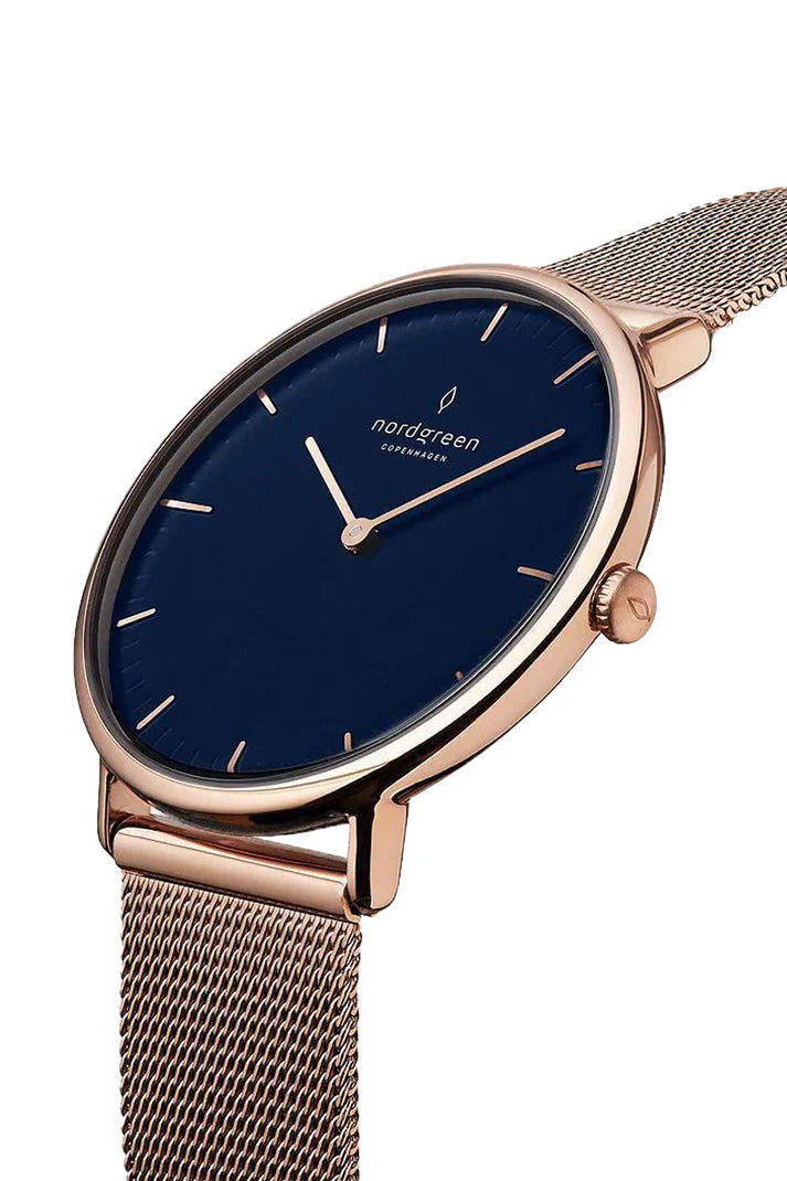 Nordgreen Native 32mm Rosegold Mesh Strap Watch