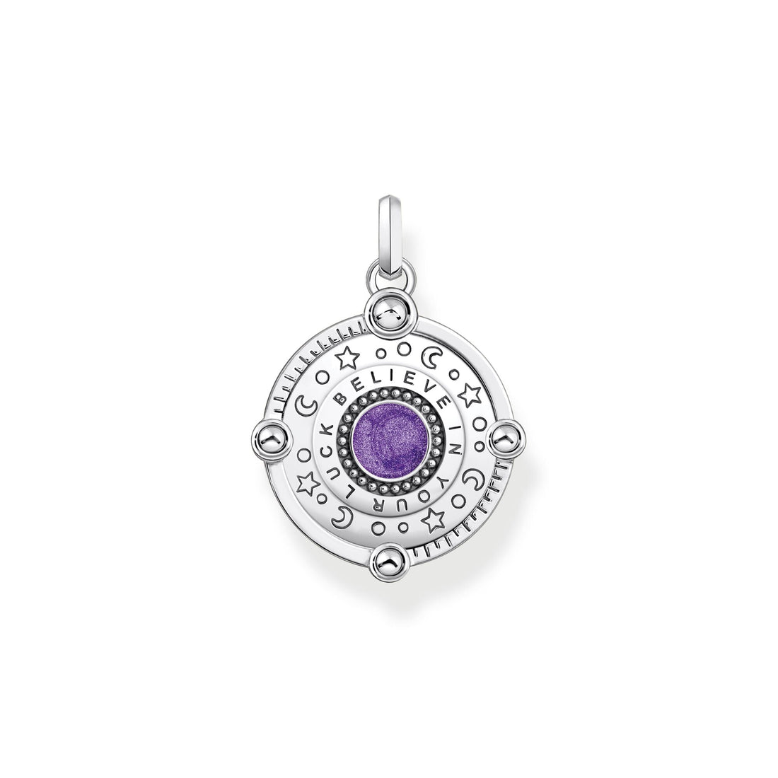 THOMAS SABO Silver Cosmic Eye Pendant with Colourful Stones