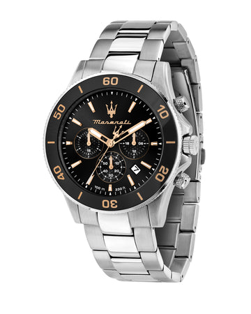 Maserati Competizione 43mm Black Dial Stainless Steel Strap Watch