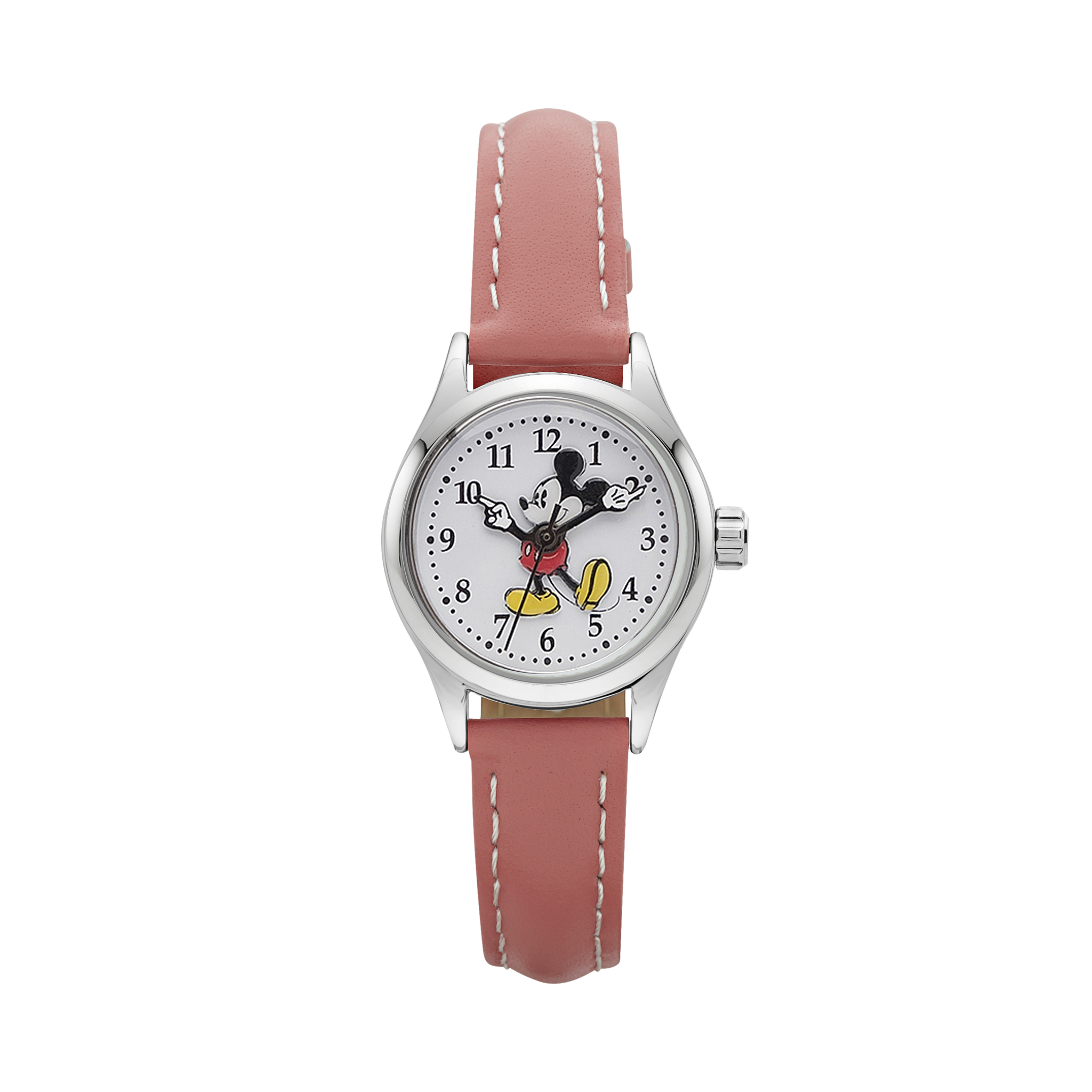Disney Petite Mickey Pink Leather Watch
