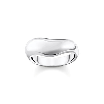THOMAS SABO Ring with curved shape silver