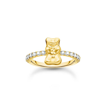 THOMAS SABO Ring with Gold HARIBO goldbear and zirconia