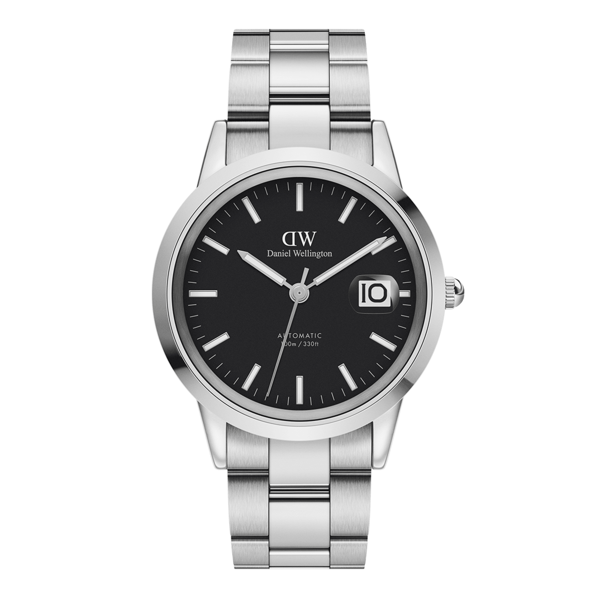 Daniel Wellington Iconic Link Automatic 40 Silver & Black Watch